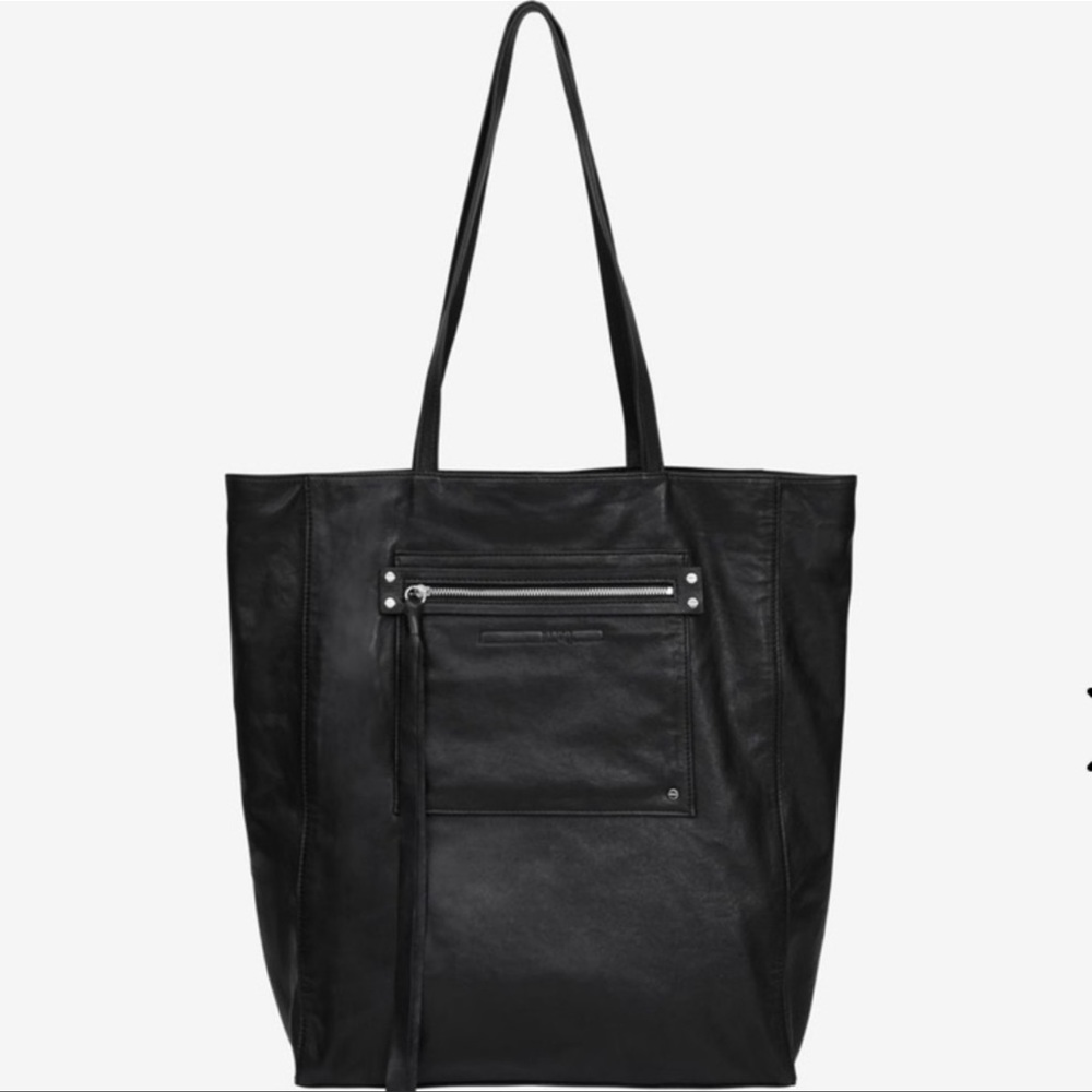 COPY - MCQ Alexander Mcqueen Loveless black sheepskin leather tote bag
